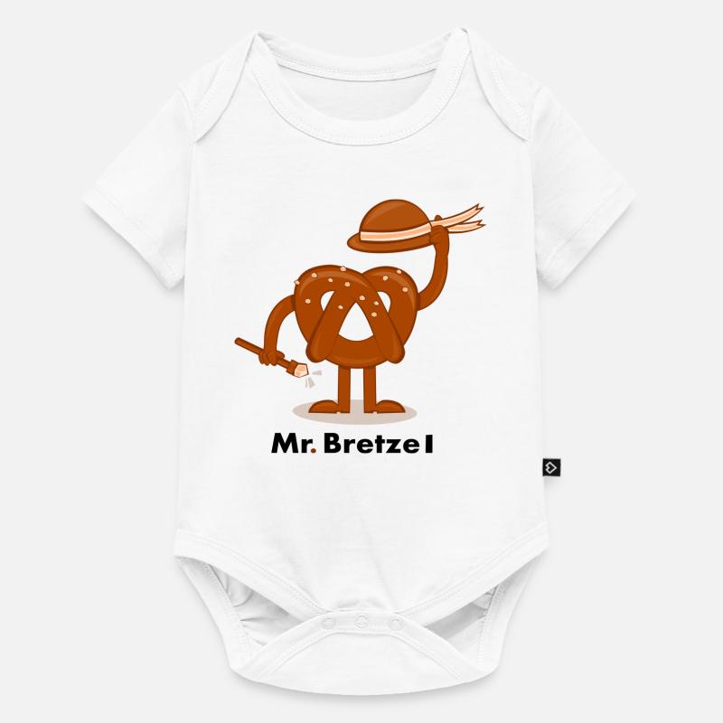 Herr Pretzel - Baby Premium Kurzarmbody - Weiß