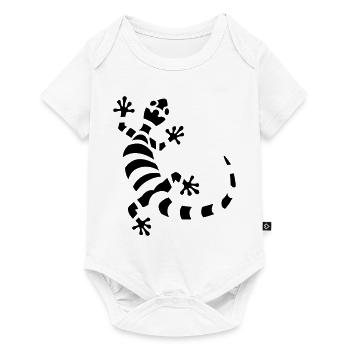 Gecko - Baby Premium Kurzarmbody - Weiß - Vorne