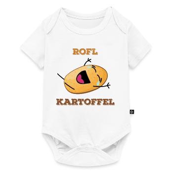 Roflkartoffel Vegan-Style - Baby Premium Kurzarmbody - Weiß - Vorne