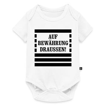 Auf Bewährung draussen! - Sträfling - Baby Premium Kurzarmbody - Weiß - Vorne