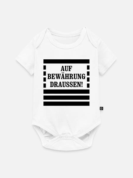 Auf Bewährung draussen! - Sträfling - Baby Premium Kurzarmbody - Weiß