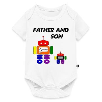father and son - Baby Premium short-sleeve bodysuit - white - Front