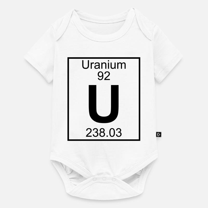 Periodic Element 92 - U (uranium) - BIG - Body à manches courtes Premium Bébé - blanc