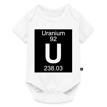 Element 92 - u (uranium) - Inverse (Full) - Body à manches courtes Premium Bébé - blanc - Devant