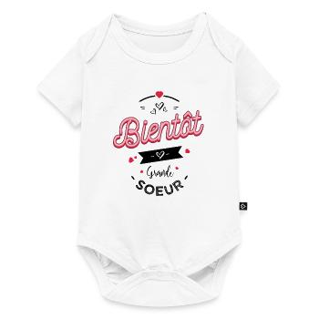 Bientôt-grande-soeur - Body à manches courtes Premium Bébé - blanc - Devant