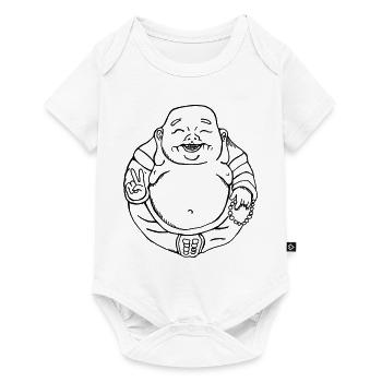 Peace Buddha - Baby Premium Kurzarmbody - Weiß - Vorne