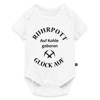 Ruhrpott Glück auf - Baby Premium Kurzarmbody - Weiß - Vorne