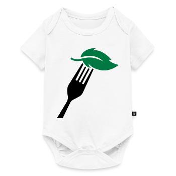 vegan - Baby Premium short-sleeve bodysuit - white - Front