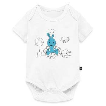 KiKANiNCHEN Motiv zum Ausmalen! - Baby Premium Kurzarmbody - Weiß - Vorne