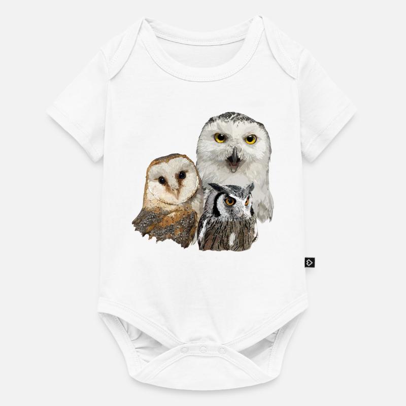 Rapaces nocturnes - Body à manches courtes Premium Bébé - blanc