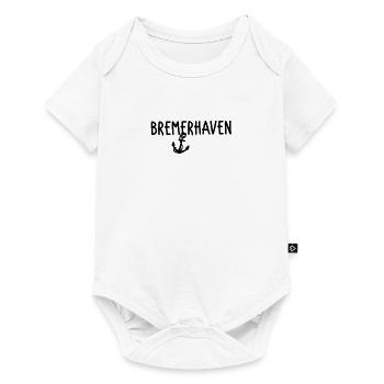 Bremerhaven - Baby Premium Kurzarmbody - Weiß - Vorne