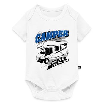 Camping-car - Caravane - Camping - Camping-car - Body à manches courtes Premium Bébé - blanc - Devant