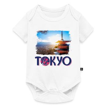 Tokio Tokyo Japan Asien Pagode Berg Mountain - Baby Premium Kurzarmbody - Weiß - Vorne