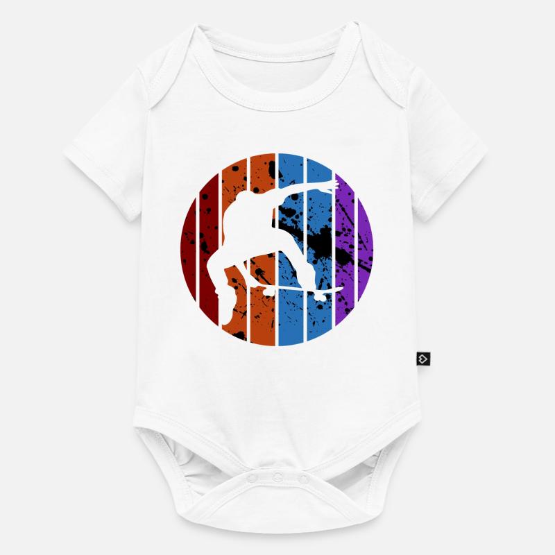 Skateboard - Body à manches courtes Premium Bébé - blanc
