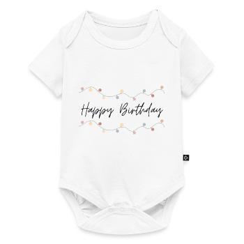 Happy Birthday - Baby Premium Kurzarmbody - Weiß - Vorne
