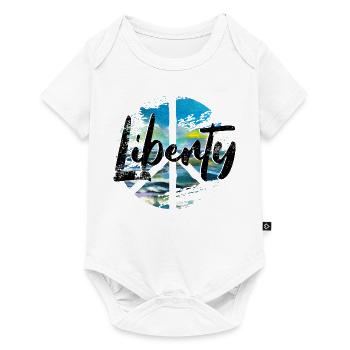 Peace woodstock Liberty - Baby Premium Kurzarmbody - Weiß - Vorne