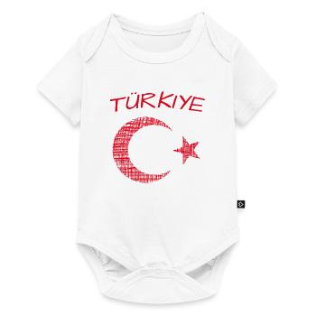 Türkiye Turkey Türkei - Baby Premium Kurzarmbody - Weiß - Vorne