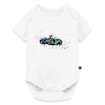 Amelia ,flowers,flower wreath,floral,graffiti - Baby Premium short-sleeve bodysuit - white - Front