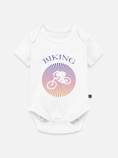 biking - Baby Premium Kurzarmbody - Weiß