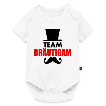 Team bräutigam - Baby Premium Kurzarmbody - Weiß - Vorne