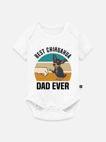 Chihuahua - Baby Premium Kurzarmbody - Weiß