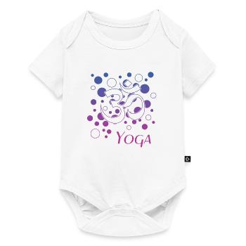 Yoga Design Om - Baby Premium Kurzarmbody - Weiß - Vorne