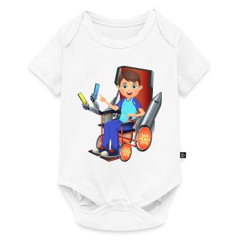 Wheelchair Hero - Baby Premium short-sleeve bodysuit - white - Front