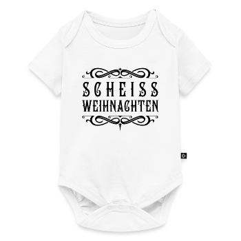 Scheiss Weihnachten - Baby Premium Kurzarmbody - Weiß - Vorne