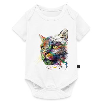 Cat Cat Motif Animals Gift Art Animal Motif - Baby Premium short-sleeve bodysuit - white - Front