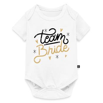 JGA Bachelorette Party Team Bride - Baby Premium Kurzarmbody - Weiß - Vorne