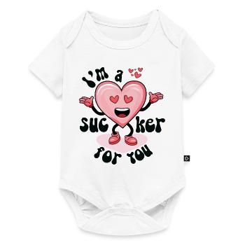 Sucker for you - Body à manches courtes Premium Bébé - blanc - Devant