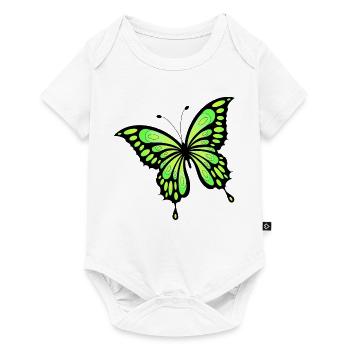 Butterfly - Baby Premium short-sleeve bodysuit - white - Front