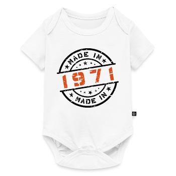 Year of birth Birthday Born In - Made in 1971 - Baby Premium short-sleeve bodysuit - white - Front