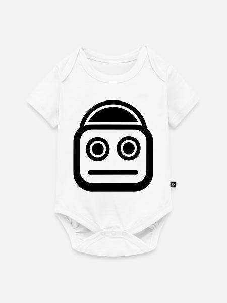 Kleiner Roboter - Baby Premium Kurzarmbody - Weiß
