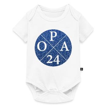Opa 24 Opa24 OPA24 Opa2024 - Baby Premium Kurzarmbody - Weiß - Vorne