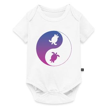 Schildkröte - Baby Premium Kurzarmbody - Weiß - Vorne