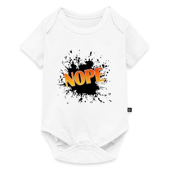 Nope - Baby Premium Kurzarmbody - Weiß - Vorne