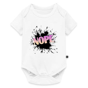 Nope - Baby Premium Kurzarmbody - Weiß - Vorne