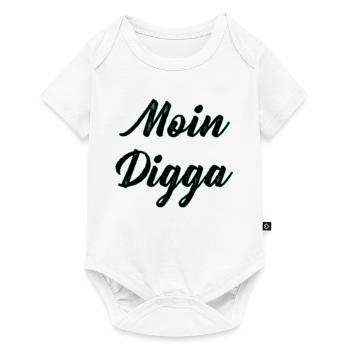 Digga - Baby Premium Kurzarmbody - Weiß - Vorne