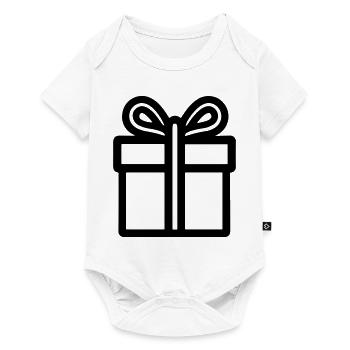 Gift icon box - Baby Premium short-sleeve bodysuit - white - Front