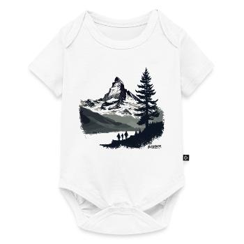 Hiking - View of the Matterhorn in Zermatt - Baby Premium short-sleeve bodysuit - white - Front