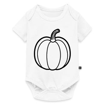 citrouille - Body à manches courtes Premium Bébé - blanc - Devant