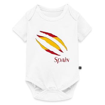 Spain, Spanien - Baby Premium Kurzarmbody - Weiß - Vorne
