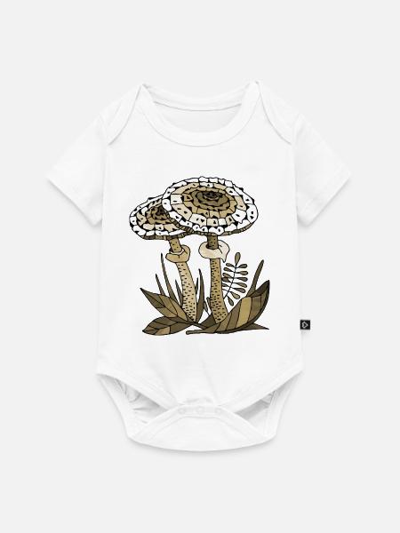 Pilze - Baby Premium Kurzarmbody - Weiß