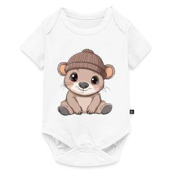 Wombat Cute Cute Baby Kids Animal Cartoon - Baby Premium short-sleeve bodysuit - white - Front
