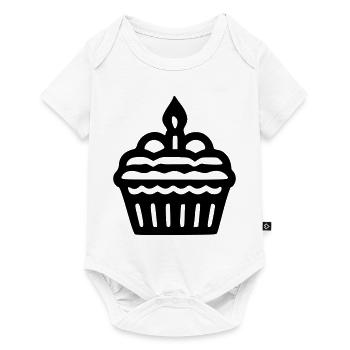 Birthday cupcake - Baby Premium short-sleeve bodysuit - white - Front