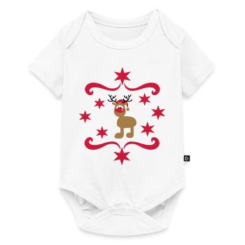 Cadeaux amusants pour Noël - Body à manches courtes Premium Bébé - blanc - Devant