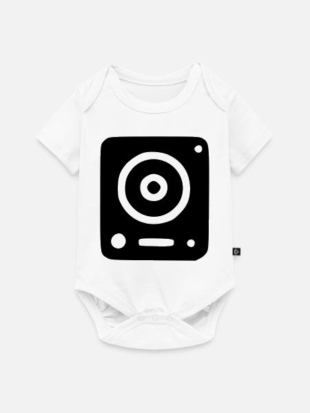 Musik-Lautsprecher - Baby Premium Kurzarmbody - Weiß