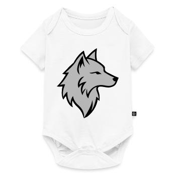 Wolf Logo Animal - Baby Premium short-sleeve bodysuit - white - Front