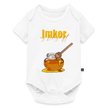 Imker aus Leidenschaft // Illustration - Baby Premium Kurzarmbody - Weiß - Vorne